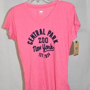 Central Park Zoo New York Tshirt Pink